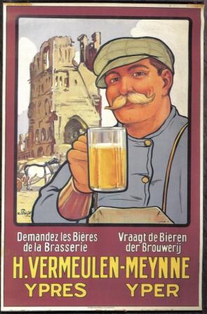 Post WW1 Beer poster Ypres